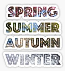 Spring, Summer, Autumn, and Winter Sticker