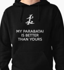 Sudadera con capucha Mi Parabatai es mejor que el tuyo (BLANCO)