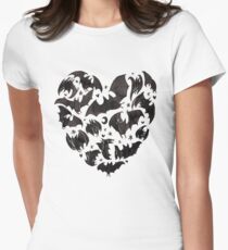 Bat Heart Women's Fitted T-Shirt
