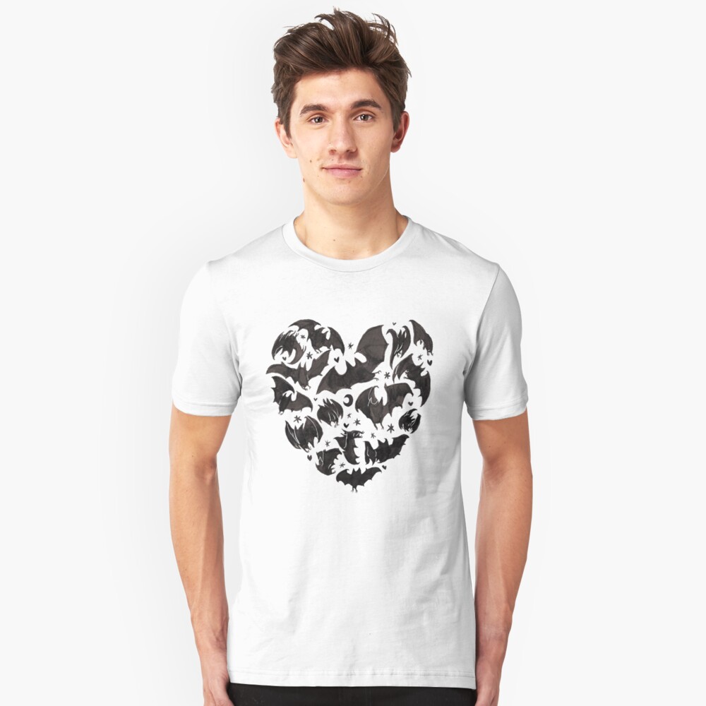 Bat Heart Slim Fit T-Shirt
