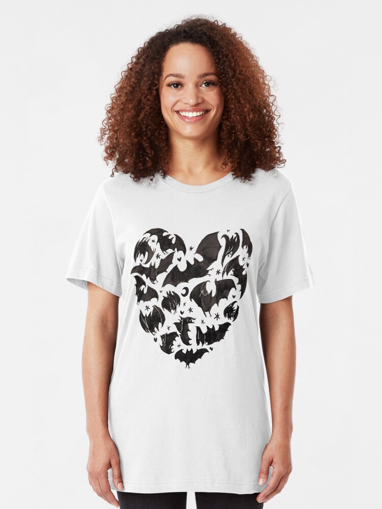 Alternate view of Bat Heart Slim Fit T-Shirt
