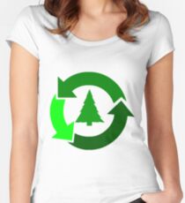 RECYCLE Women's Fitted Scoop T-Shirt