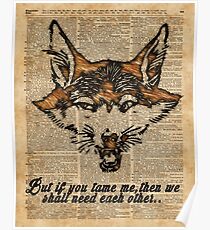 Tame Me - Dictionary Art Poster