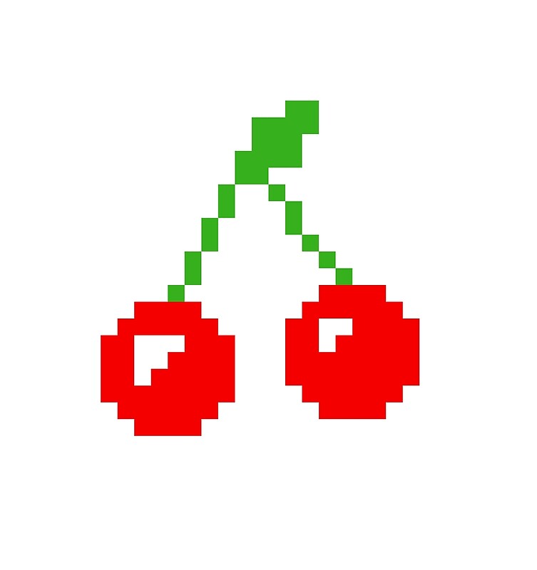 "Pixel Cherries " By SickAsJish | Redbubble