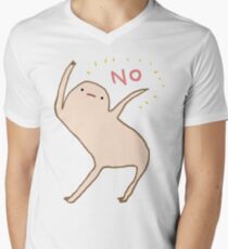 Ehrlicher Blob sagt Nein T-Shirt mit V-Ausschnitt für Männer