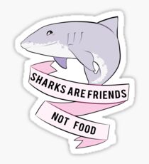 Sharks Are Friends - Not Food Sticker