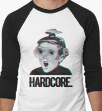 Hardcore Meme Boy (3D vintage effect) Men's Baseball ¾ T-Shirt