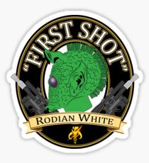 First Shot Rodian White Ale Sticker