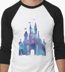 Splatter-Lack-Schloss Baseballshirt mit 3/4-Arm