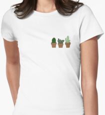 Cute cacti Women's Fitted T-Shirt