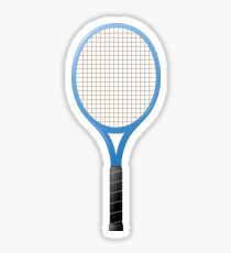 Blauer Tennisschläger Aufkleber Sticker