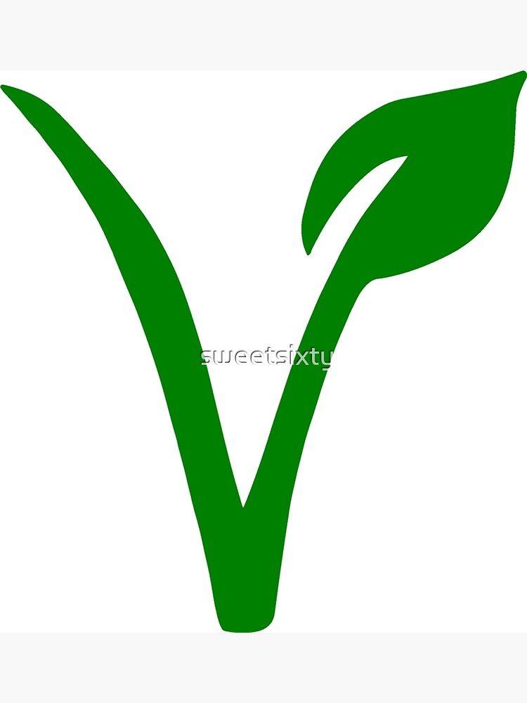 "Vegetarian Symbol" Art Print by sweetsixty Redbubble
