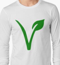 Vegetarian Symbol Long Sleeve T-Shirt