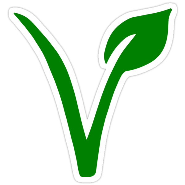 "Vegetarian Symbol" Stickers by sweetsixty | Redbubble