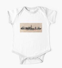 London skyline city black One Piece - Short Sleeve