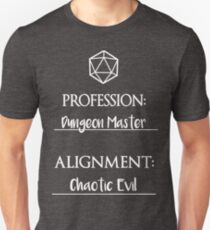 Camiseta ajustada Dungeon masters are chaotic evil