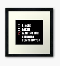 Waiting For Benedict Cumberbatch Framed Print