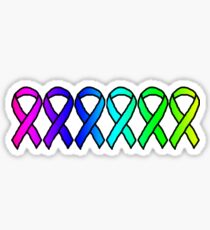 Cancer Awareness Ribbons Sticker