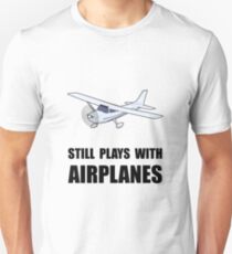 Plays With Airplanes Unisex T-Shirt