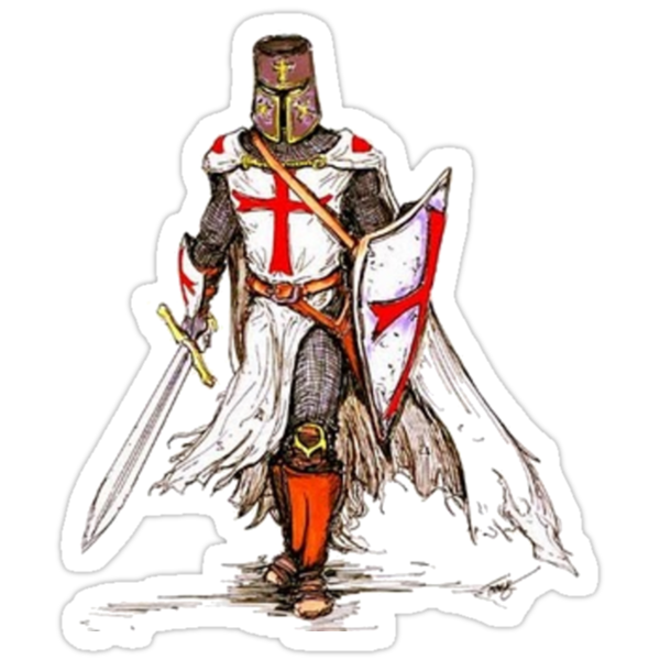 Templar Knight Stickers By Thebeststore Redbubble