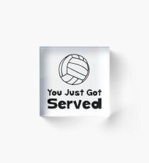 Volleyball Served Acrylic Block