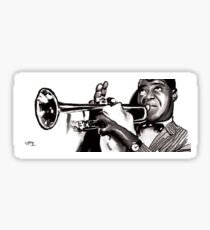 LOUIS ARMSTRONG JAZZ (C) GYLLIAYN Sticker