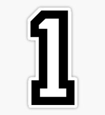 Number 1 Stickers | Redbubble