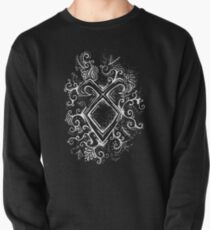 Angelic Rune Mandala- Inverted Pullover Sweatshirt