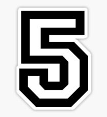 Number Five Sticker