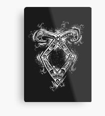 Graceful Angelic Rune- Inverted Metal Print