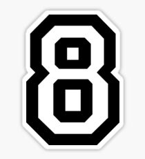 Number Eight Sticker