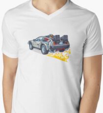 Camiseta de cuello en V D.M.C OUTATIME