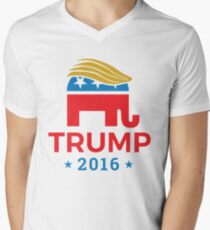 Donald Trump for President 2016 Elephant Men's V-Neck T-Shirt