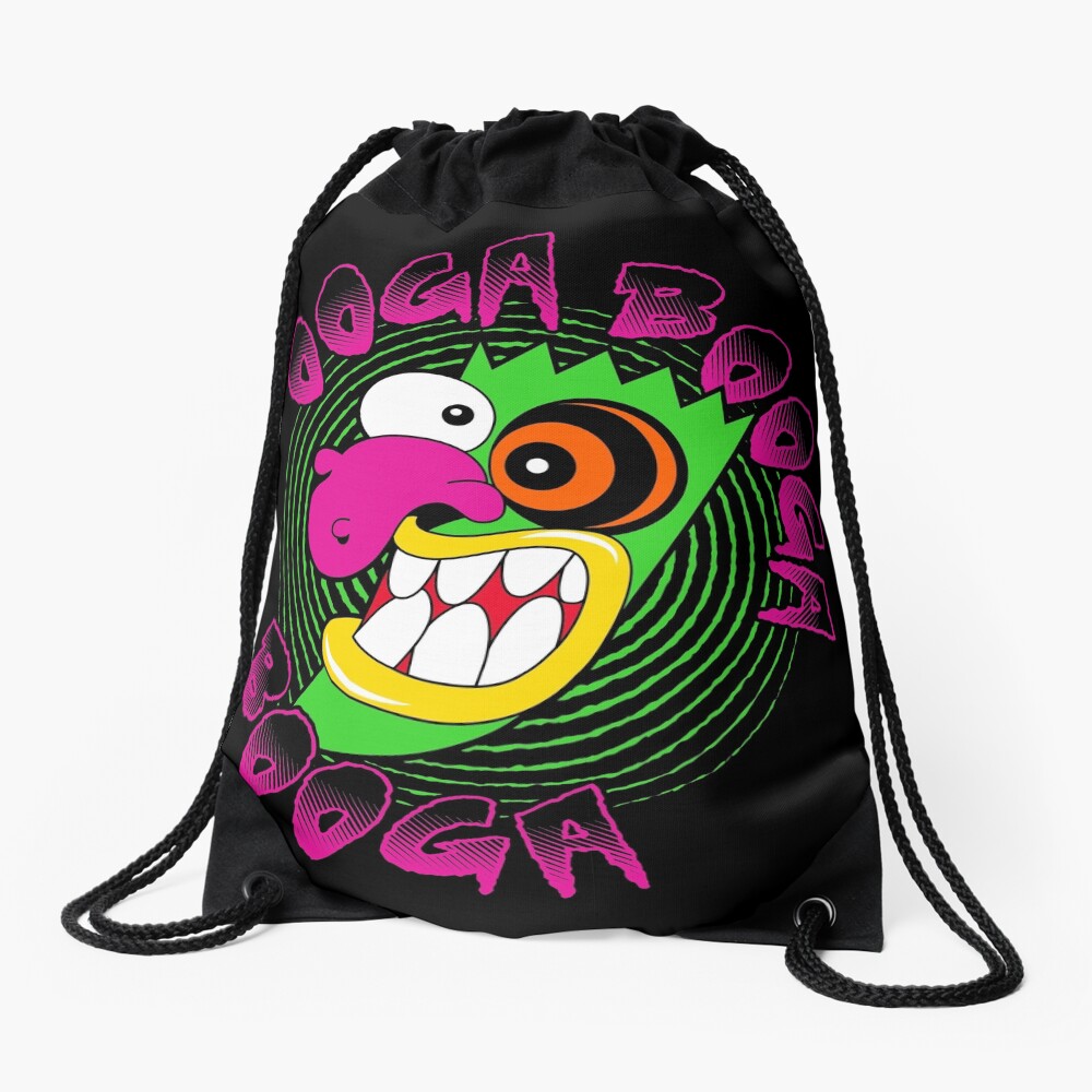"Ooga Booga Booga!" Drawstring Bag by ilcalvelage Redbubble