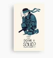 do me a solid Canvas Print