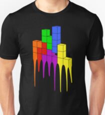 Tetris schmelzen Slim Fit T-Shirt