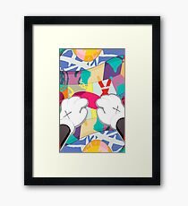 kaws paws 2 mickey Framed Print