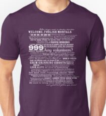 I am your host, your Ghost Host...(White) Unisex T-Shirt
