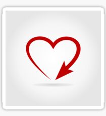 Arrow heart Sticker