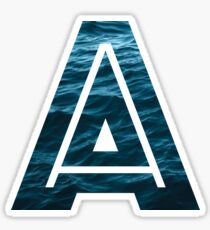The Letter "A" Ocean Sticker