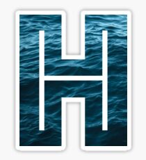 The Letter "H" Ocean Sticker
