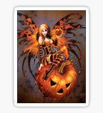 Fairy of Halloween Pumpkin Sticker