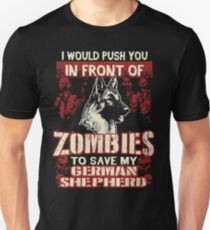 German Shepherd Dog-Zombies Unisex T-Shirt