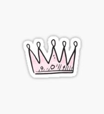 Pink Princess Crown Sticker