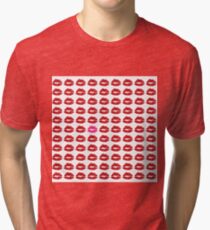 Kisses Kiss Prints Tri-blend T-Shirt