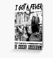 Christopher Bulken - More Barbell Greeting Card