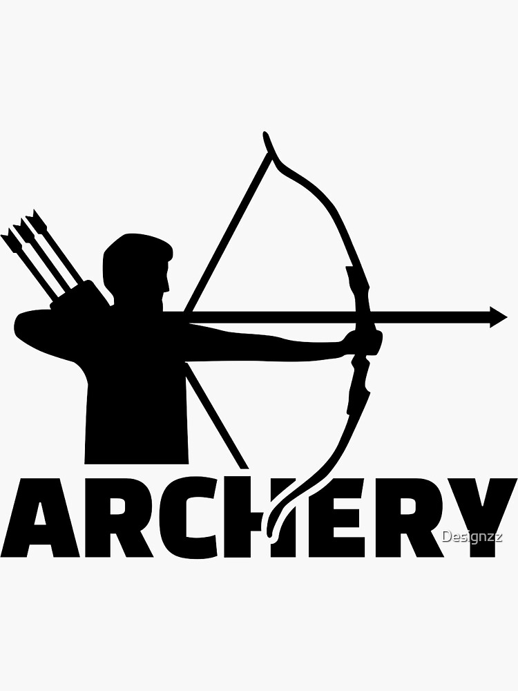 "Archery" Sticker by Designzz | Redbubble