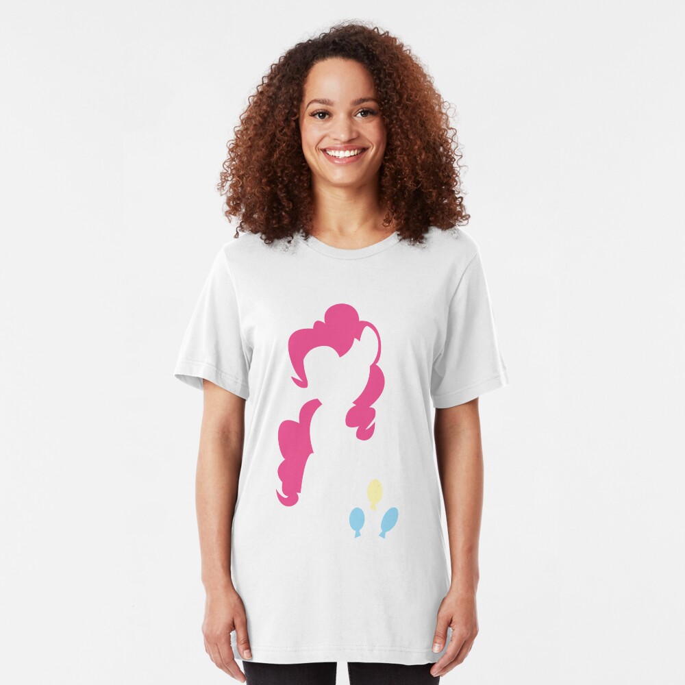 Pinkie Pie Silhouette Slim Fit T-Shirt