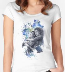 Zeit und Raum Tailliertes Rundhals-Shirt