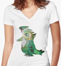 Tyranitar - Pokemon Women's Fitted V-Neck T-Shirt